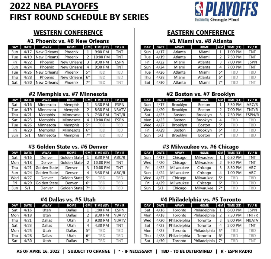 NBA Schedule